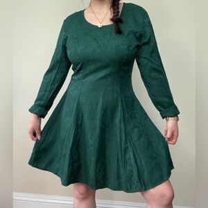 Rampage Forest Green Long Sleeve Dress